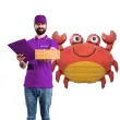 balon foliowy krab czerwony flexmetal 14 shp