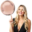 balon foliowy kula jumbo rozowe zloto amscan 21 orb