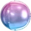 balon foliowy kula ombre metalic fioletowo niebieski partydeco 14 orb