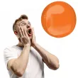 balon foliowy kula pomaranczowy amscan 15 orb