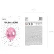 balon foliowy kula rozowy jasny partydeco 16 orb