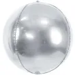 balon foliowy kula srebrny partydeco 16 orb