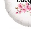 balon foliowy kwiat jabloni baby girl dekoracja na baby shower gender reveal bialy 18 rnd