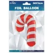 balon foliowy laska cukrowa bialo czerwona partypal 29 shp