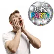balon foliowy lets party kula dyskotekowa qualatex 18 rnd
