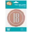 balon foliowy liczba 18 rozowo zloty godan 18 rnd