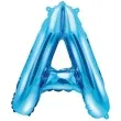 balon foliowy litera a niebieski partydeco 14 ltr