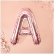 balon foliowy litera a rozowe zloto partydeco 14 ltr