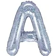 balon foliowy litera a srebrny partydeco 14 ltr