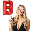 balon foliowy litera b czerwony funny fashion 40 ltr