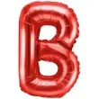 balon foliowy litera b czerwony partydeco 14 ltr