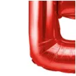 balon foliowy litera b czerwony partydeco 14 ltr