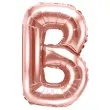 balon foliowy litera b rozowe zloto partydeco 14 ltr