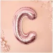 balon foliowy litera c rozowe zloto partydeco 14 ltr