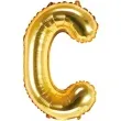 balon foliowy litera c zloty partydeco 14 ltr