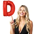 balon foliowy litera d czerwony funny fashion 40 ltr