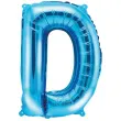 balon foliowy litera d niebieski partydeco 14 ltr