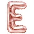balon foliowy litera e rozowe zloto partydeco 14 ltr