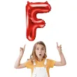 balon foliowy litera f czerwony partydeco 14 ltr
