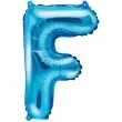 balon foliowy litera f niebieski partydeco 14 ltr