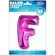 balon foliowy litera f rozowy godan 14 ltr