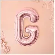 balon foliowy litera g rozowe zloto partydeco 14 ltr