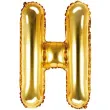 balon foliowy litera h zloty partydeco 14 ltr