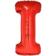 balon foliowy litera i czerwony funny fashion 40 ltr