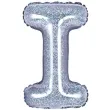 balon foliowy litera i holograficzna srebrny partydeco 14 ltr