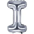 balon foliowy litera i srebrny partydeco 14 ltr