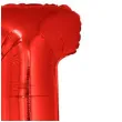 balon foliowy litera j czerwony funny fashion 40 ltr