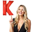 balon foliowy litera k czerwony funny fashion 40 ltr