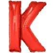 balon foliowy litera k czerwony funny fashion 40 ltr