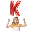 balon foliowy litera k czerwony partydeco 14 ltr