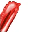 balon foliowy litera k czerwony partydeco 14 ltr