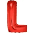 balon foliowy litera l czerwony funny fashion 40 ltr