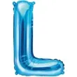 balon foliowy litera l niebieski partydeco 14 ltr