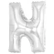 balon foliowy litera n 16 oem srebrny