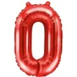 balon foliowy litera o czerwony partydeco 14 ltr