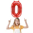 balon foliowy litera o czerwony partydeco 14 ltr