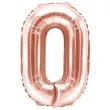 balon foliowy litera o rozowe zloto partydeco 14 ltr