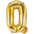 balon foliowy litera q 14 partydeco zloty