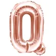 balon foliowy litera q rozowe zloto partydeco 14 ltr