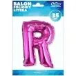 balon foliowy litera r 14 godan rozowy