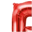 balon foliowy litera r czerwony partydeco 14 ltr