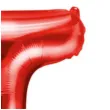 balon foliowy litera t czerwony partydeco 14 ltr