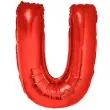 balon foliowy litera u czerwony funny fashion 40 ltr