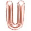 balon foliowy litera u rozowe zloto partydeco 14 ltr
