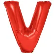 balon foliowy litera v czerwony funny fashion 40 ltr