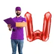 balon foliowy litera w czerwony partydeco 14 ltr